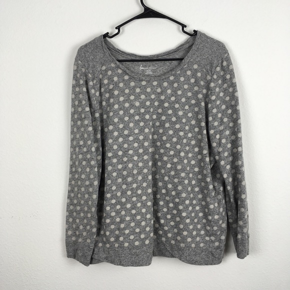 Lane Bryant Tops - Lane Bryant / Polka Dot Lightweight Pullover